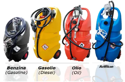Serbatoi portatili per carburante in polietilene